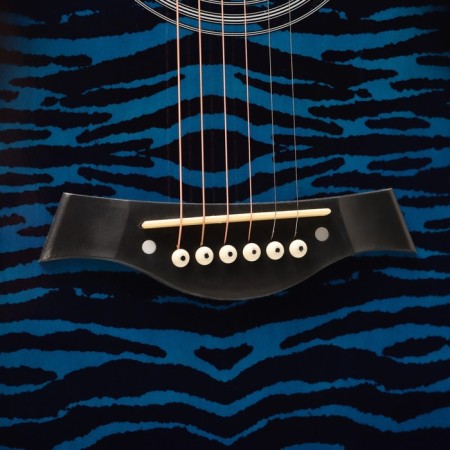 Акустическая гитара Music Life QD-H40Q-hw, синий-3