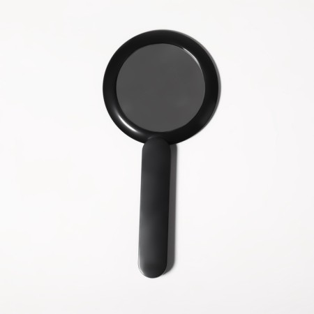 A mirror with a handle, folding, bilateral, with an increase, D mirror surface 6.4 cm, black color-6