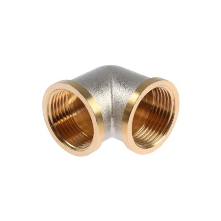 Otmo square, 3/4 ", internal/internal thread, nickel -plated brass