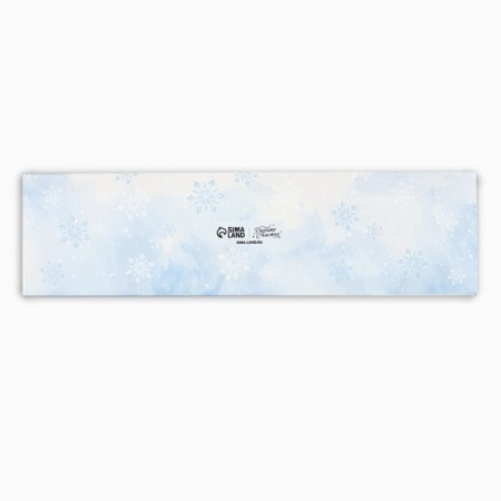 Box for 5 sweets with cells "Frosty luxury", 6 x 23 x 3 cm, New Year-3