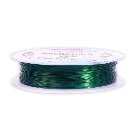 Wire for beadwork d = 0.4 mm, length 30 m, green color-2