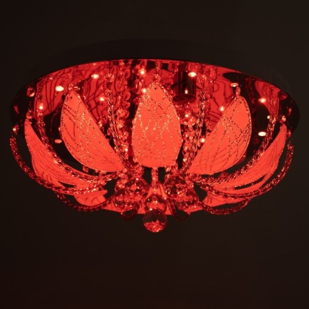 Svetogor chandelier "Drops" 5x60W E27 LED lighting chrome 50x50cm-8