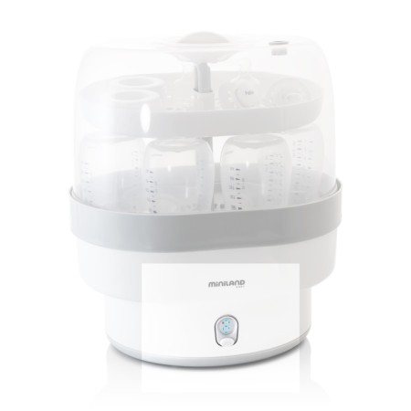 Miniland Steamy bottle sterilizer, white-gray