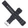 18 mm watch strap, silicone, l-21 cm, black