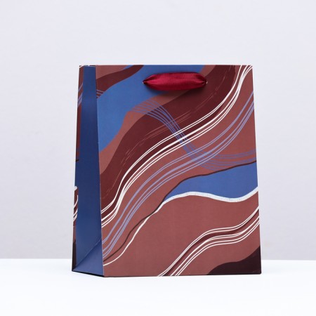 Gift package "Abstraction", chocolate blue, 18 x 22.3 x 10 cm