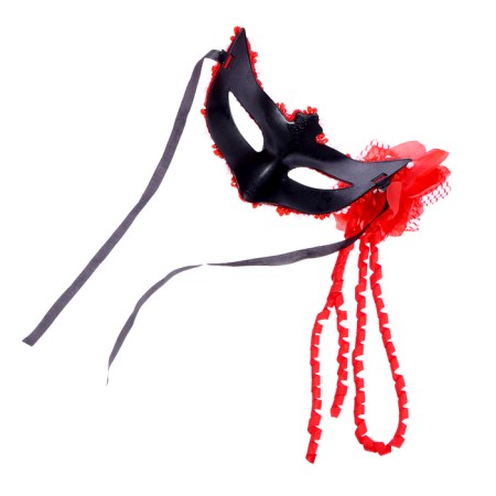 Carnival mask "charm", with a flower, color mix-1
