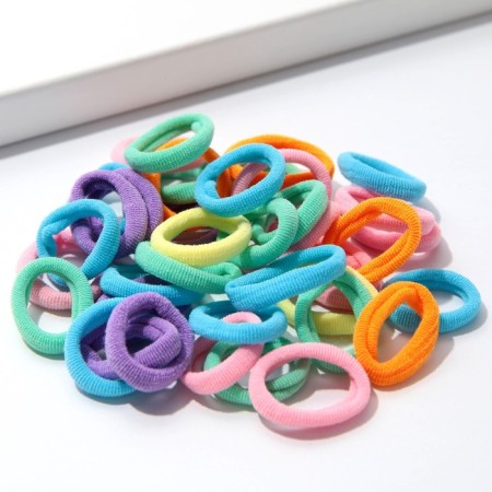 Hair gum with a surprise "Ice Cream Pink" 40 pcs-1