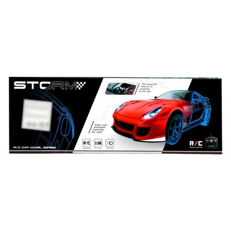 Radio -controlled "convertible" car, works on the battery, the color of the red-8