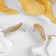 Earrings Assorted "Wind" Enjoyness, white-golden color