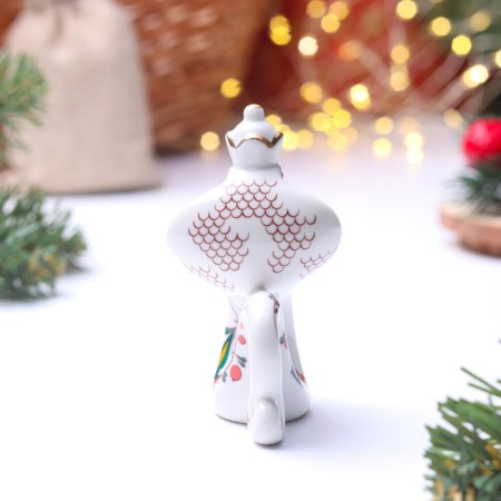 New Year. Souvenir "Meadow Snake with Crown", Gzhel-3
