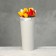 Carrying cone to flowers, white 10 x 14 x 30 cm