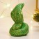Figure "Cobra Malaya" Green with gilding, 6x4x4cm