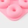 The form for baking the share "Sweets. Donut ", silicone, 28.5x28.5x3 cm, 9 cells (d = 8 cm), pink color