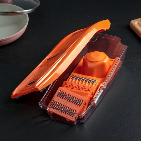 Set for cutting vegetables No. 2, with 7 nozzles, vegetable vegetables, vegetable manager and container-2