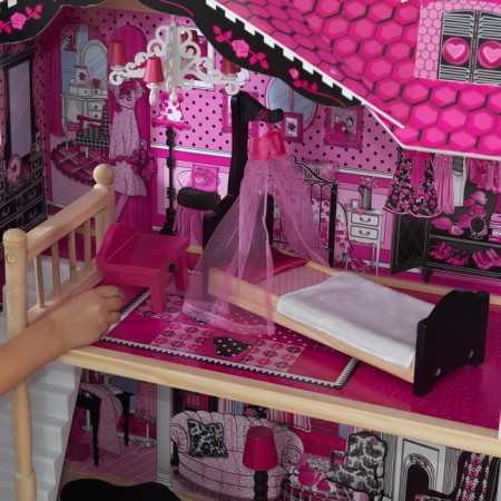 House puppet wooden Kidkraft "Villa Amelia", three -story, with furniture-8