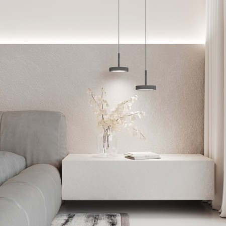 Suspension lamp Elektrostandard, Plate, 155x155x1200 mm, 14W, LED, 500LM, 4000K, graphite color-4