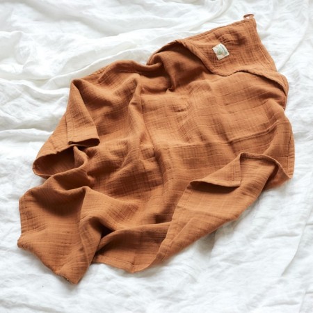 Toward Corner Muslim crumb I, 75x75 cm, cinnamon color, 100% cotton, 3-p, 180 g/m2-1