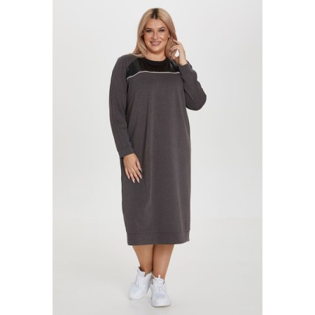 Women's dress, size 54, gray color-1