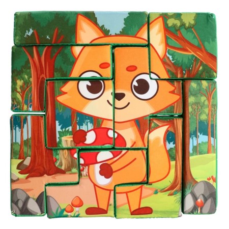 Soft developmental puzzle "Fox", 9 elements-2