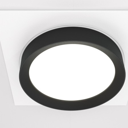 Building lamp Technical DL086-GX53-SQ-WB, 1x15W, 11x11x5.2 cm, GX53, white-black color-2