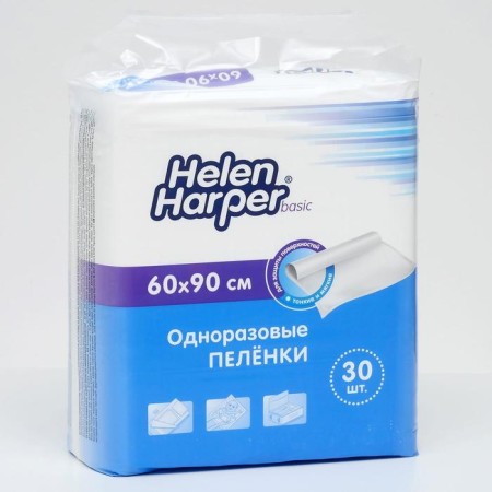 Disposable absorbent diapers Helen Harper, Basic, 60 x 90, 30 pcs.-2