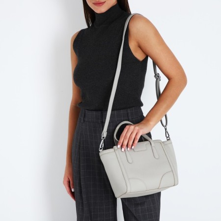 Bag Women's Tout with zipper, gray color-8
