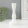 Glass of glass per 1 candle "Hecate" white d = 2.5 cm 8x8x17.5 cm