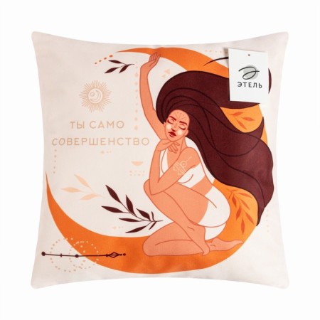 Pillowcase decorative Ethel "Perfection" 40x40 cm, velor, 100% p/e-4
