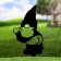 Garden Figure "Gnome Hooligan" 25x15cm + 10cm plug