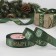 A satin tape with a new year, 25 mm, 23 ± 1 m, dark green color