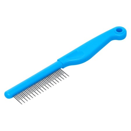 Delight comb, diveting 18/19 teeth 13/22 mm, plastic handle, blue