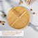 The stand spinning for the supply of the share, 4 sections, d = 32 cm, bamboo