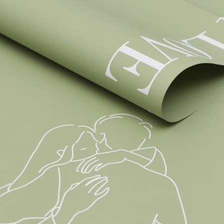 Film in sheets, green, 58 x 58 cm-1