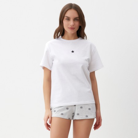 Pajama female (T -shirt and shorts) KAFTAN "Stars" p. 40-42, gray