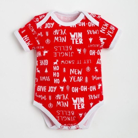 Body crumb I am "Happy Winter", height 68-74 cm, red