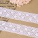 Knitted lace, 50 mm × 10 ± 1 m, white color
