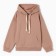 Sweatshirt for girls pile, beige color, height 134
