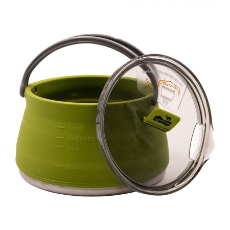 TRAMP kettle folding silicone 1 l, olive color-2