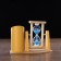 Sanding clock "attractions", souvenir, with an organizer for the office, 9.5 x 13 cm