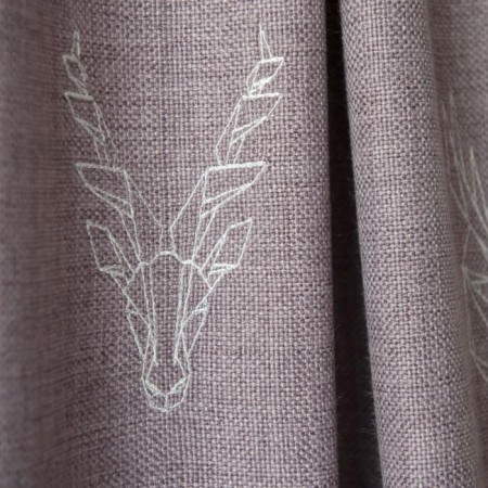 Set of curtains "Luka", size 2x145x270 cm, powder color-2
