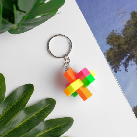 Puzzle plastic on the ring "Cross" 4x3.5x3.5 cm