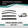 Defly window deflectors for Toyota Highlander (U20), 2000-2007