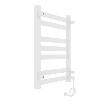 Towel Electric Laris Hephaestus Cheka, 500x800 mm, 7 crossbars, left, white-2