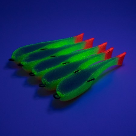 Yaman foamy fish on a double, 80 mm, color 26 UV, 5 pcs.-3