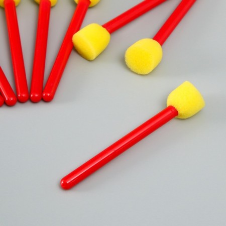 Set of drawing brushes - sponge, 8 pcs 10x2 cm-1