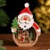 Santa Claus and Christmas tree lighting decor