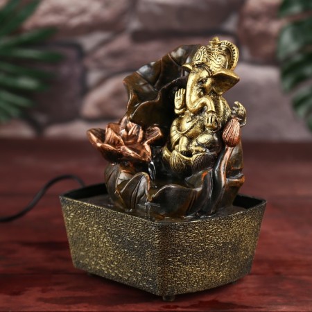 The desktop fountain from the Ganesha network in the lotus 21.5x16x13 cm-2