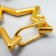 Carabine Metal "Zvezda" gold 2.6x2.6 cm