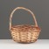 Wicker basket, d22xh10xh25, honey, willow