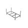 Cersanit Santana 140 bathtub frame, complete with assembly package